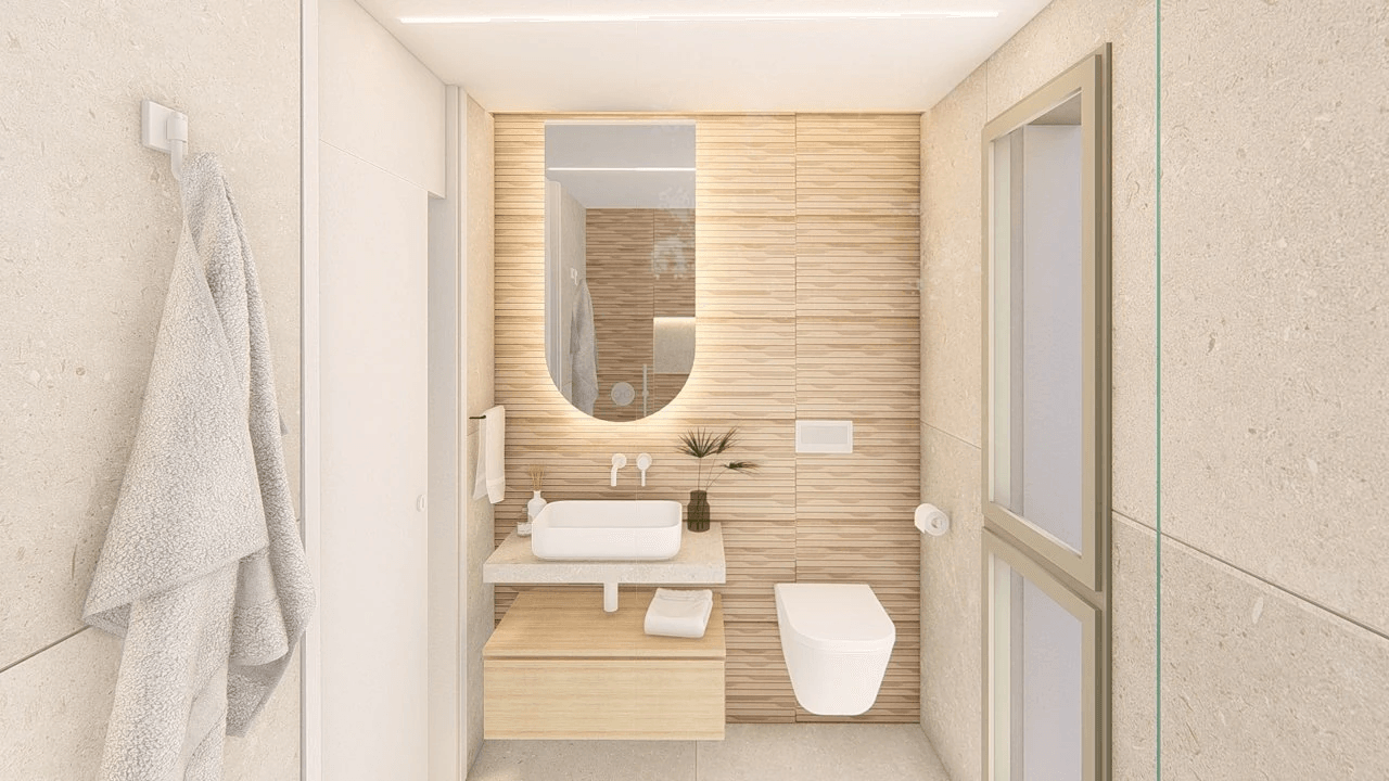 Penthouses de 3 chambres avec piscine commune, situées dans un complexe de golf à seulement 500 m de la plage