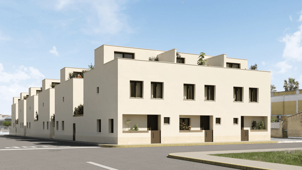 Superbe maison mitoyenne de 3 chambres avec garage fermé et grande terrasse sur le toit