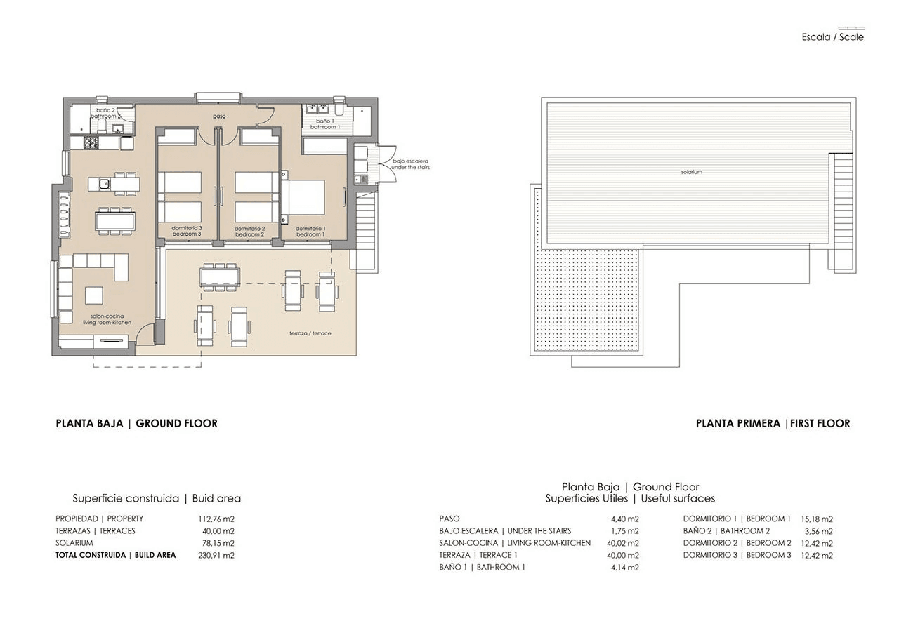 Villas exclusives de 3 chambres et 2 salles de bains dans un complexe de golf