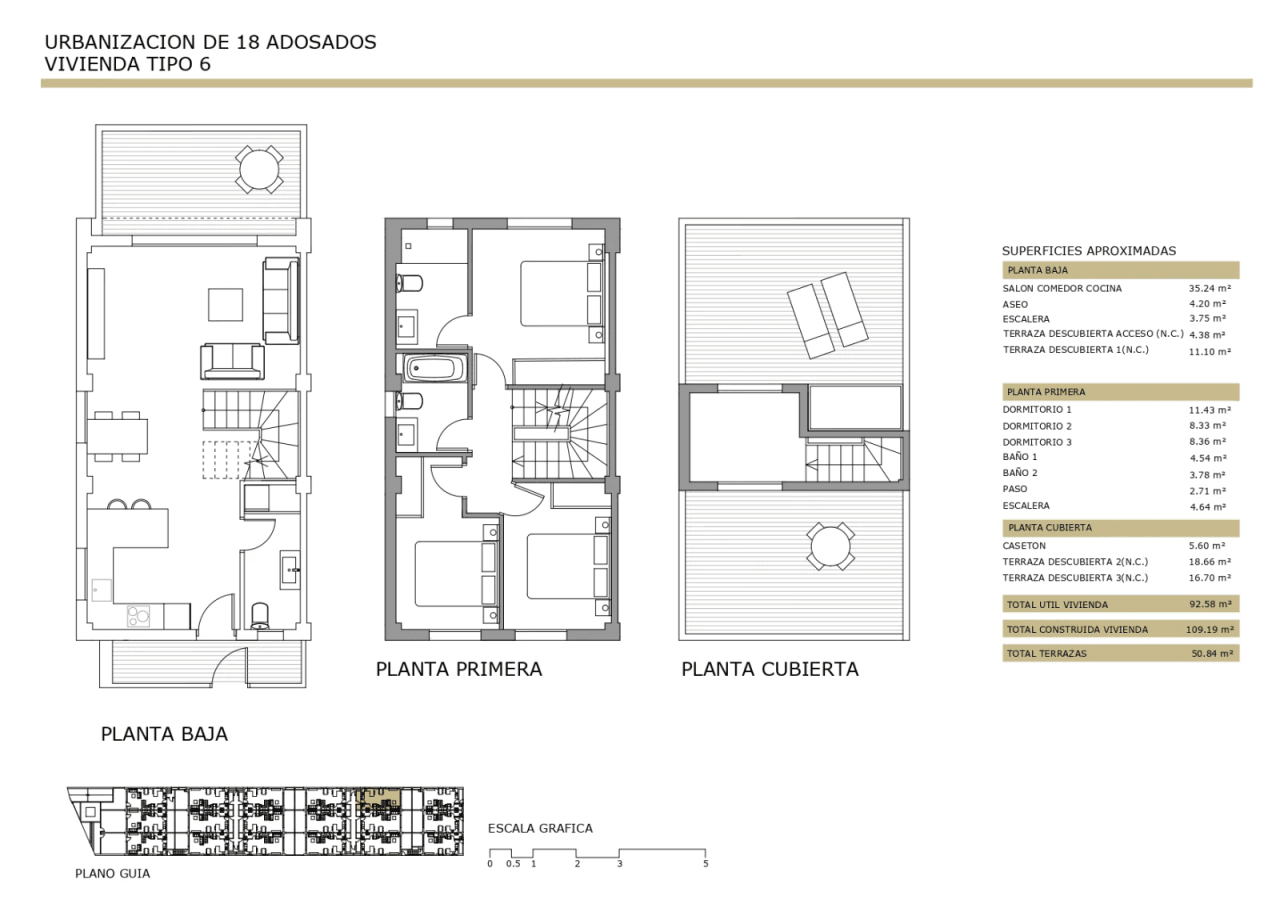 Superbe maison mitoyenne de 3 chambres avec garage fermé et grande terrasse sur le toit