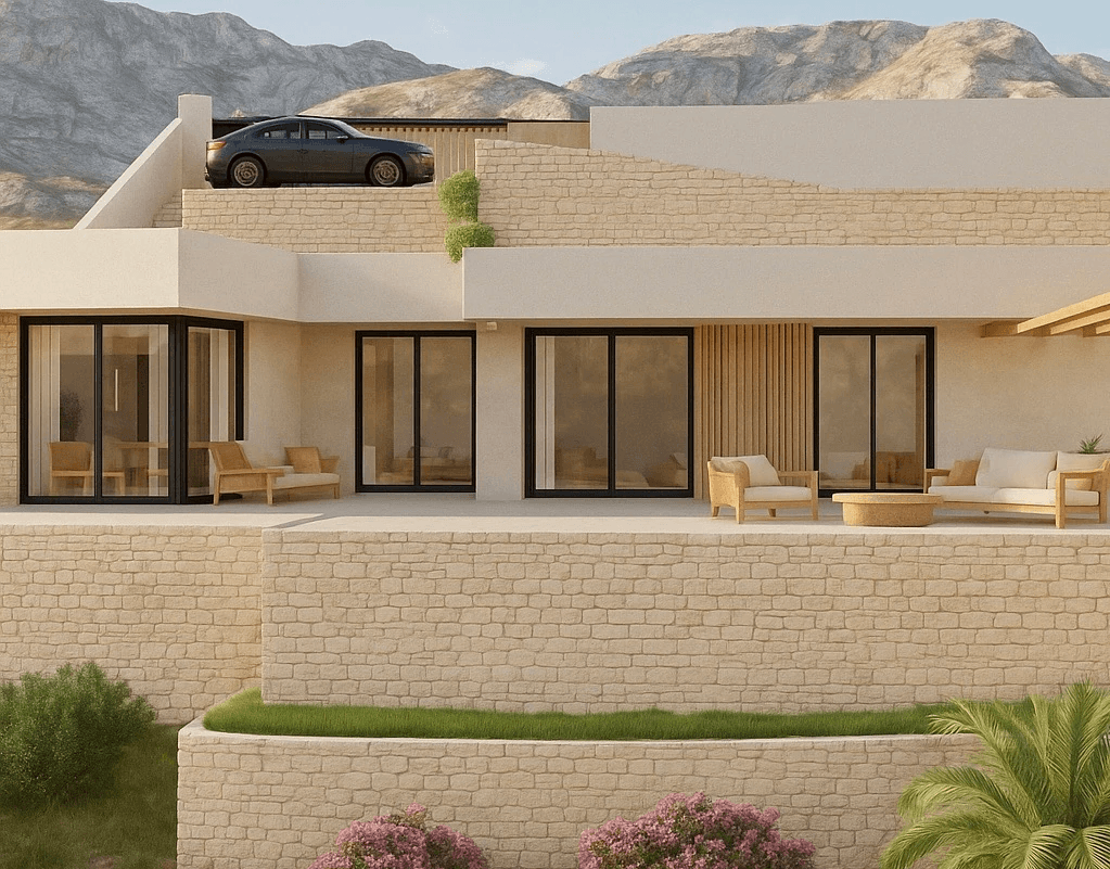 Villa moderne de style ibicain à Pedreguer