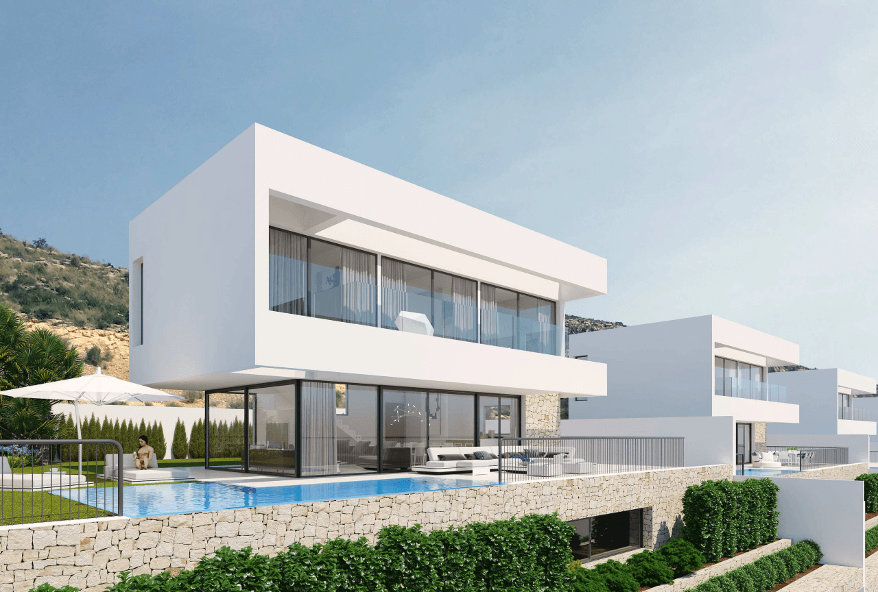 3 Schlafzimmer 3 Badezimmer Villa in Finestrat, Benidorm