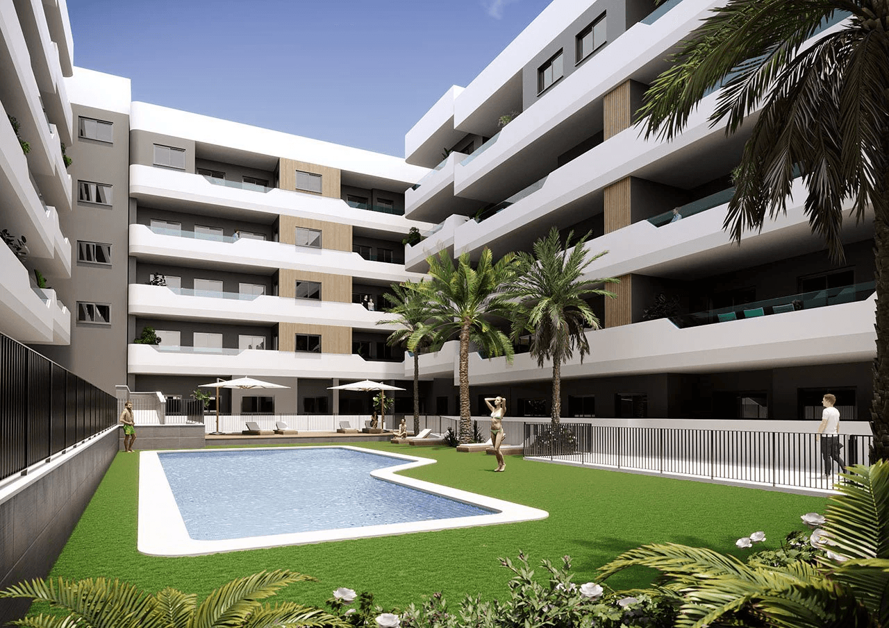 Single storey apartment à la vente à Santa Pola