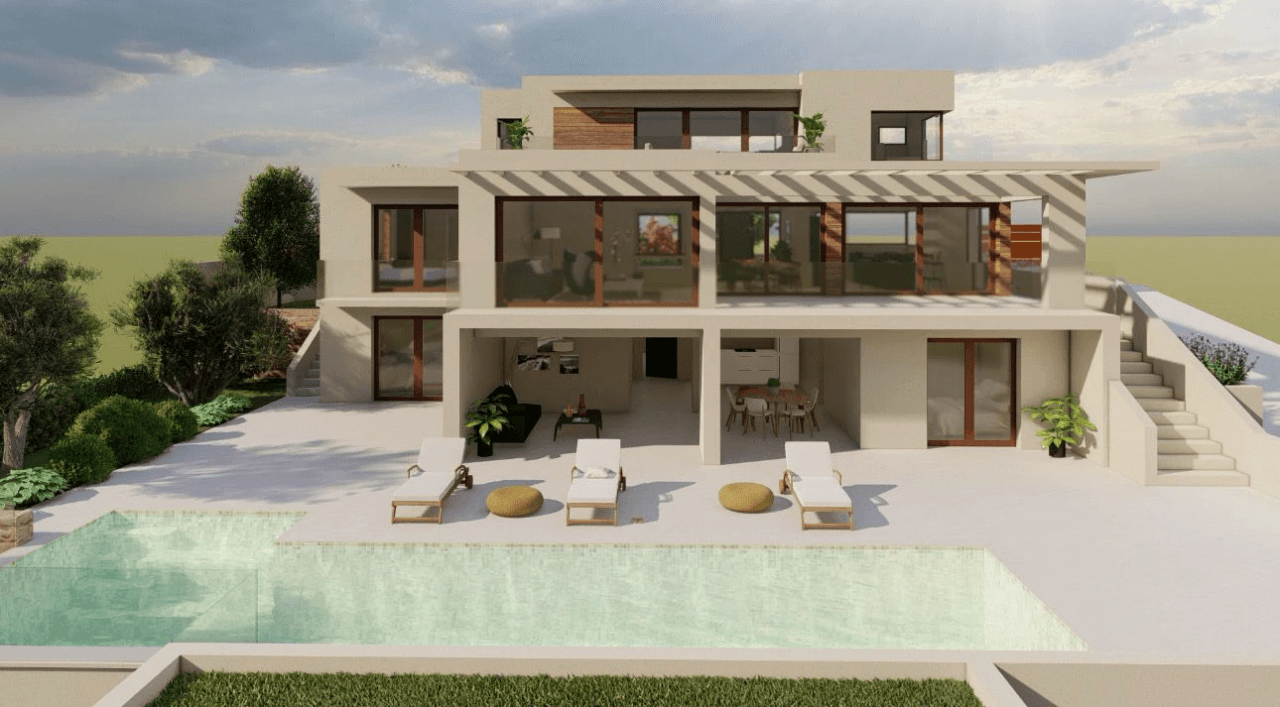 Contemporary Villa with Sea View, Light, and Privacy in Moraira